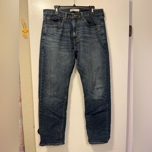 Signature by Levi Strauss Dark Blue Straight Jeans denim